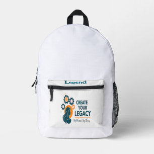 Schaffen Sie Ihr Vermächtnis Bedruckter Rucksack