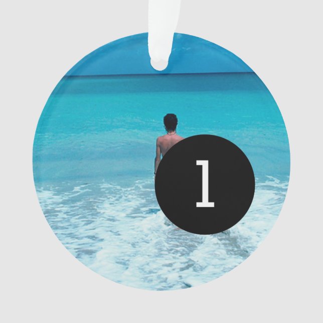 Schaffen Sie Ihre eigene einfache einfache 2 Ornament (Vorderseite)