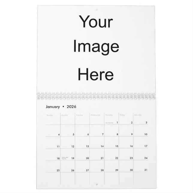 Schaffen Sie Ihre eigene Foto-Kalender-Schablone Kalender (Jan 2026)