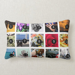 Schaffen Sie Ihre eigene Fotocollage mit 15 Lendenkissen