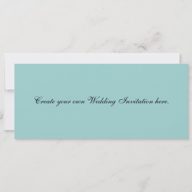 Schaffen Sie Ihre eigenen blauen Einladung (Vorderseite)