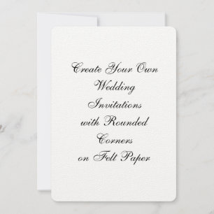 Schaffen Sie Ihre eigenen Hochzeits-Einladungen Einladung