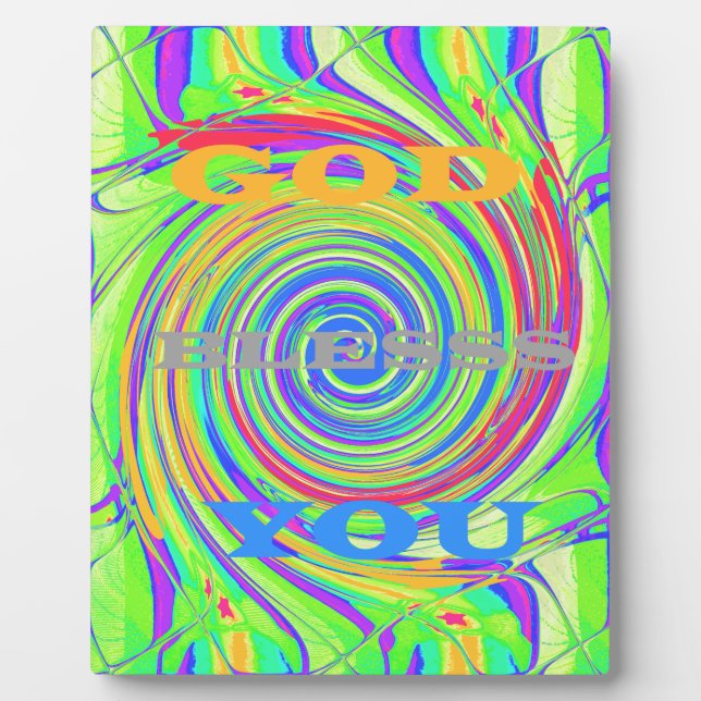 Schaffen Sie Ihre eigenen Kinder Gott segne Sie Fotoplatte (Vorderseite)