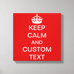 Schaffen Sie Ihre Selbst behalten Ruhe und Leinwanddruck