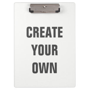Schaffen Sie Ihre Selbst Klemmbrett
