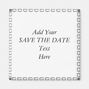 SCHAFFEN Sie IHRE SELBST SAVE THE DATE Magneten Magnet
