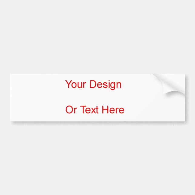 Schaffen Sie Ihren eigenen Autoaufkleber (Vorne)