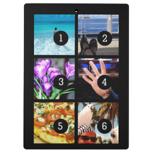 Schaffen Sie Ihren eigenen Foto Momento Text u. 6 Klemmbrett