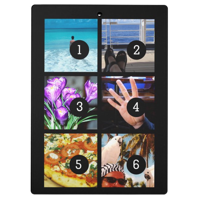 Schaffen Sie Ihren eigenen Foto Momento Text u. 6 Klemmbrett (Rückseite)