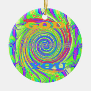 Schaffen Sie Ihren eigenen Gott segne Sie inspirie Keramikornament