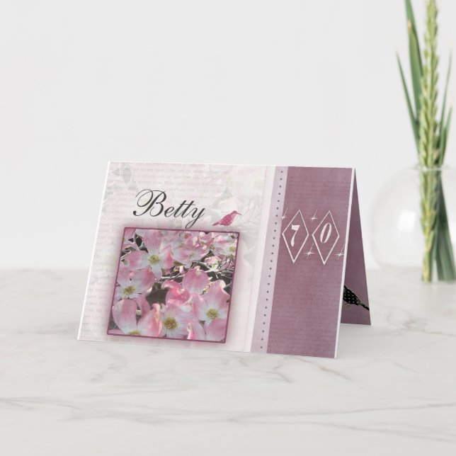 Schaffen Sie Ihren eigenen personalisierten 70. Karte (Vorderseite)