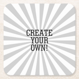 Schaffen Sie leicht Ihre Selbst in einem Schritt Rechteckiger Pappuntersetzer