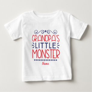 Schaffen Sie sich das kleine Monster Ihres Opa Baby T-shirt