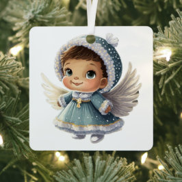 Schaffen Sie sich den 1. Weihnachtssüßen Engel Ihr Ornament Aus Metall