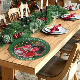 Schaffen Sie sich Ihr eigenes Foto Frohe Weihnacht Pappteller