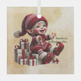 Schaffen Sie sich Ihr eigenes fröhliches Weihnacht Ornament Aus Glas