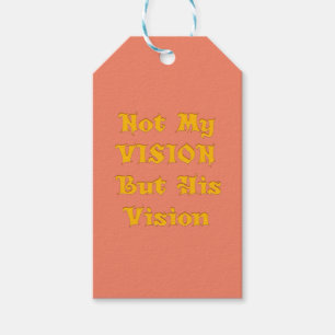 Schaffen Sie sich nicht meine Vision, sondern sein Geschenkanhänger