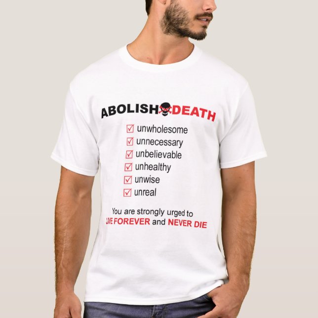 Schaffen Sie Tod ab T-Shirt (Vorderseite)