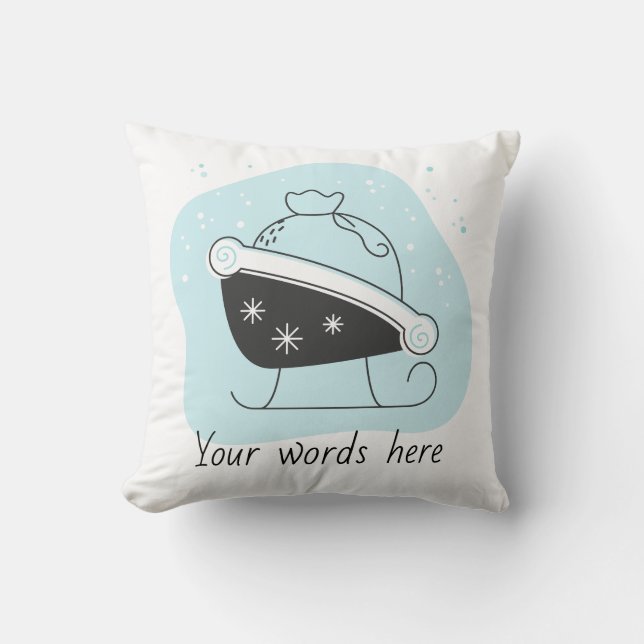 Schaffen Sie Weihnachten für Ihren Weihnachtsmann Kissen (Vorderseite)