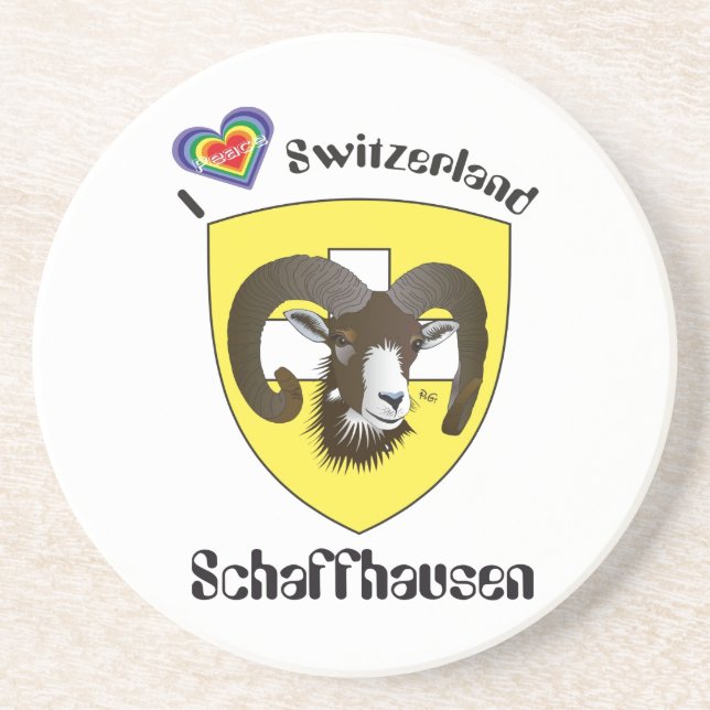 Schaffhausen Schweiz BierŌ Getränkeuntersetzer (Vorne)