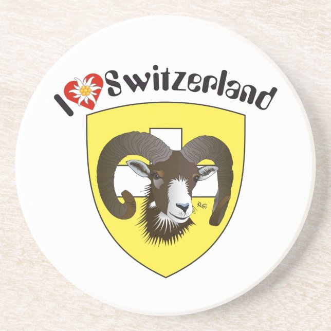 Schaffhausen Schweiz BierŌ Sandstein Untersetzer (Vorne)