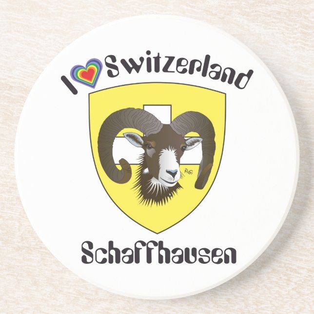 Schaffhausen Schweiz BierŌ Untersetzer (Vorne)