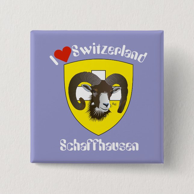 Schaffhausen Schweiz Button (Vorderseite)
