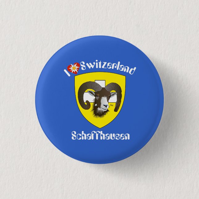 Schaffhausen Schweiz Button (Vorderseite)