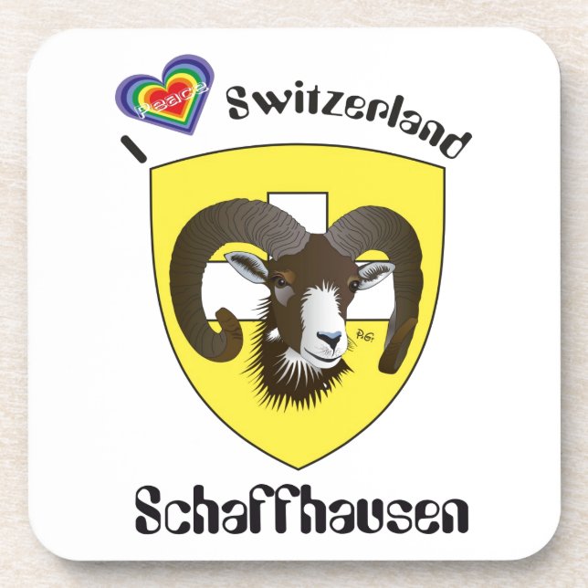 Schaffhausen Schweiz Kork-Untersetzer Untersetzer (Vorderseite)