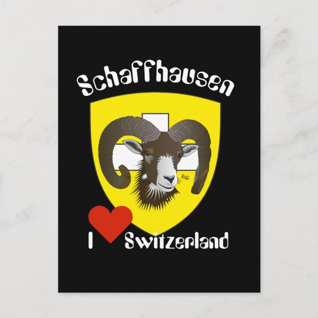 Schaffhausen Schweiz Postkarte (Vorderseite)