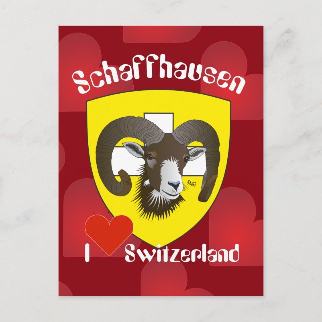 Schaffhausen Schweiz Postkarte (Vorderseite)