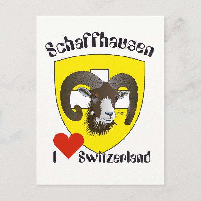 Schaffhausen Schweiz Postkarte (Vorderseite)