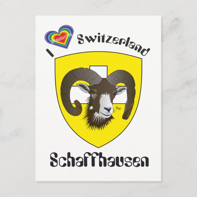 Schaffhausen Schweiz Postkarte (Vorderseite)