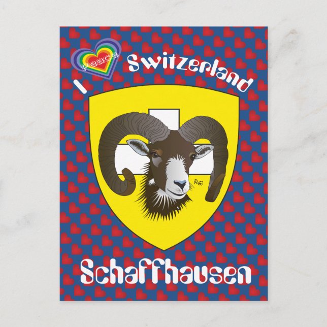 Schaffhausen Schweiz Postkarte (Vorderseite)