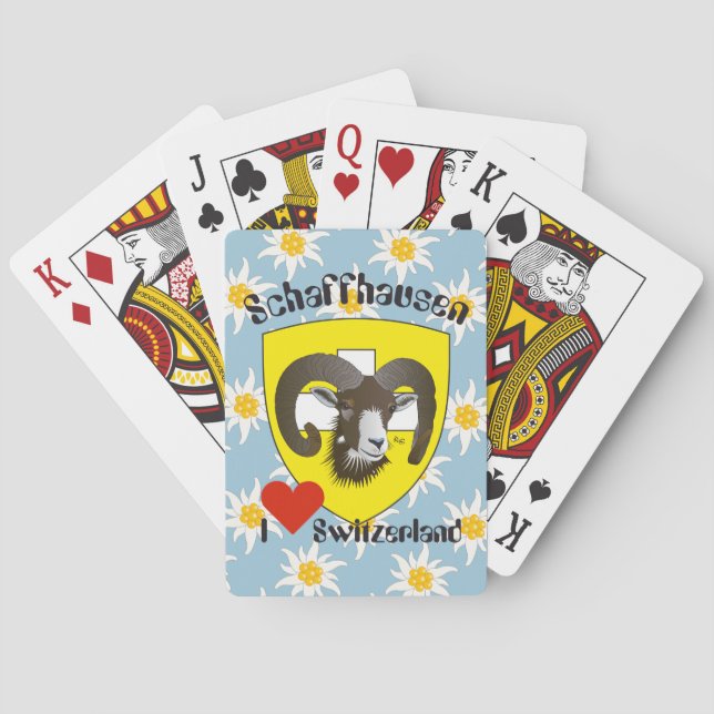 Schaffhausen - Schweiz - Suisse - Spielkarten (Rückseite)