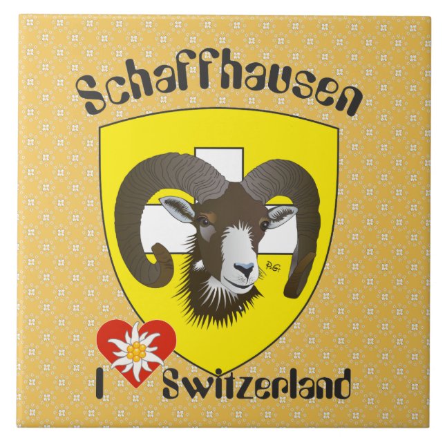 Schaffhausen - Schweiz - Suisse - Svizzera Fliese (Vorderseite)