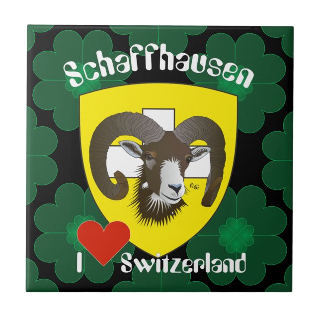 Schaffhausen - Schweiz - Suisse - Svizzera Fliese (Vorderseite)