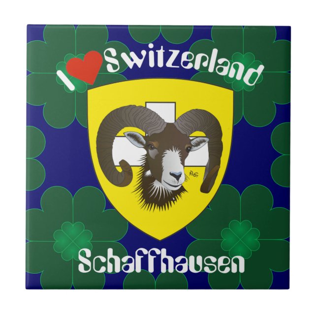 Schaffhausen - Schweiz - Suisse - Svizzera Fliese (Vorderseite)
