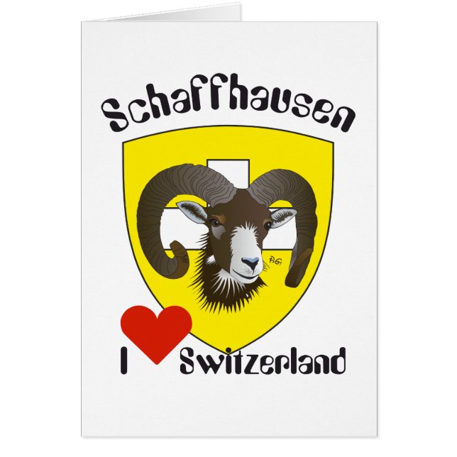 Schaffhausen Schweiz Suisse Svizzera Grusscard (Vorne)