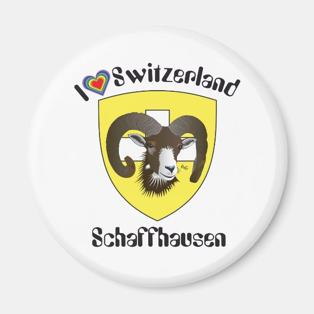 Schaffhausen Schweiz Suisse Svizzerland Magnet (Vorne)