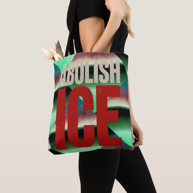 Schafft ICE ab Minimalistischer Protest-Typografie (Von Nahem)