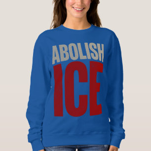 Schafft ICE ab Minimalistischer Protest-Typografie Sweatshirt