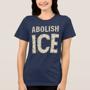 Schafft ICE ab - Mutiger Protest - Einwanderungsre Tri-Blend Shirt