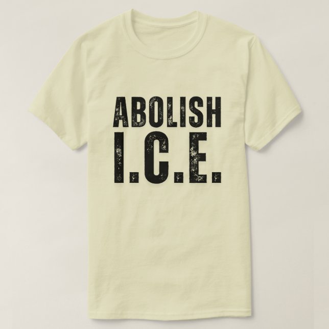 Schafft ICE ab Protest T-Shirt (Design vorne)