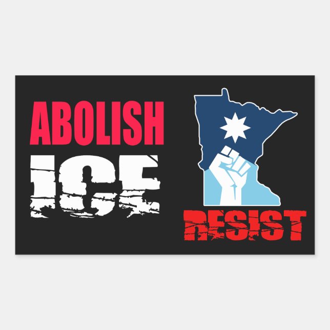 Schafft ICE ab Rechteckiger Aufkleber (Vorderseite)
