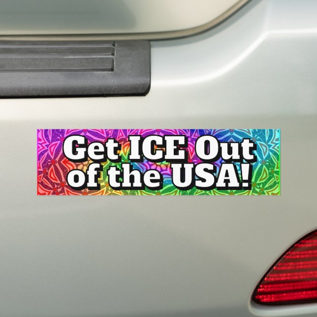 Schafft ICE aus den USA! Autoaufkleber (Auf Auto)