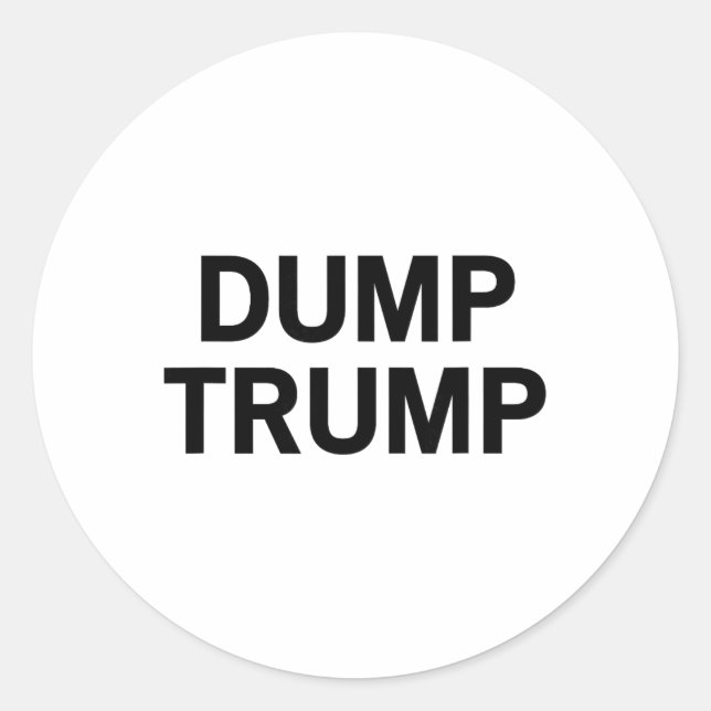 Schafft Trump ab _2  Runder Aufkleber (Vorderseite)