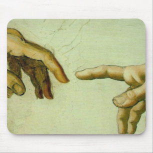Schaffung von Adam (Detailhände) Mousepad