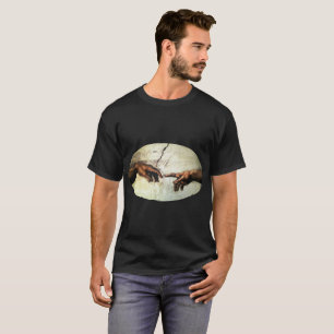 Schaffung von Adam - Hände Michelangelo 1475 - T-Shirt