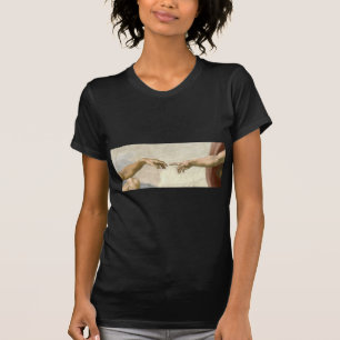 Schaffung von Adam-Händen - Michelangelo T-Shirt